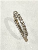 Ring World Diamond Group Woman Eternity in White Gold Diamante AFP1201-A